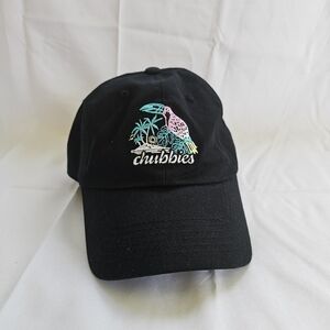 Chubbies Mens Black Tropical Toucan Embroidered Baseball Hat Cap Adjustable